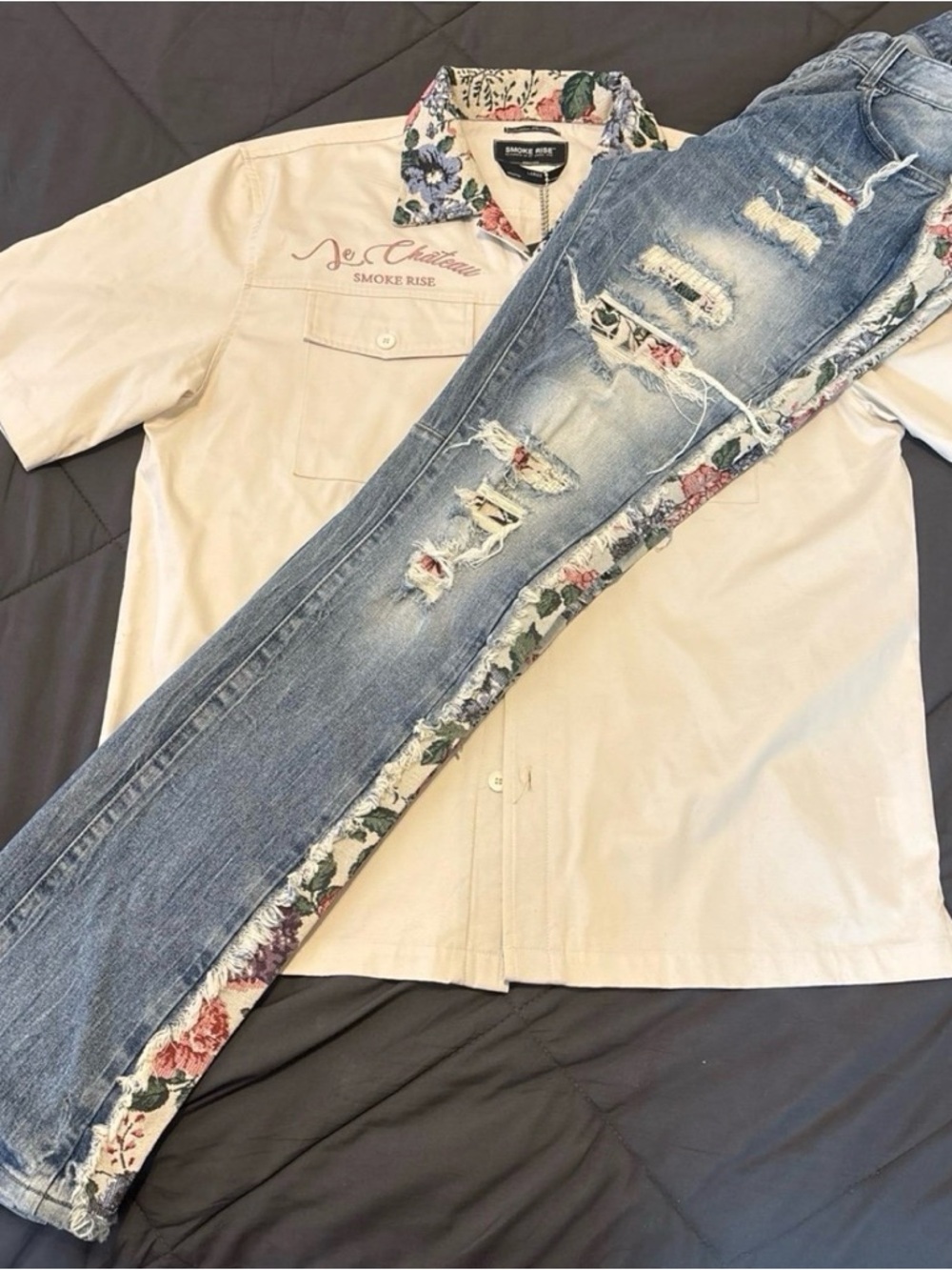 Smoke Rise 2 Piece Outfit Pants Size 30/36-Shirt Size Large